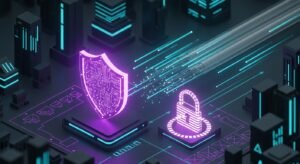 Reprezentare grafică a securității fluxului de date și protecția VPN pentru IPTV.