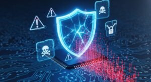 Reprezentare grafică a riscurilor de securitate cibernetică și malware în fluxurile IPTV gratuite